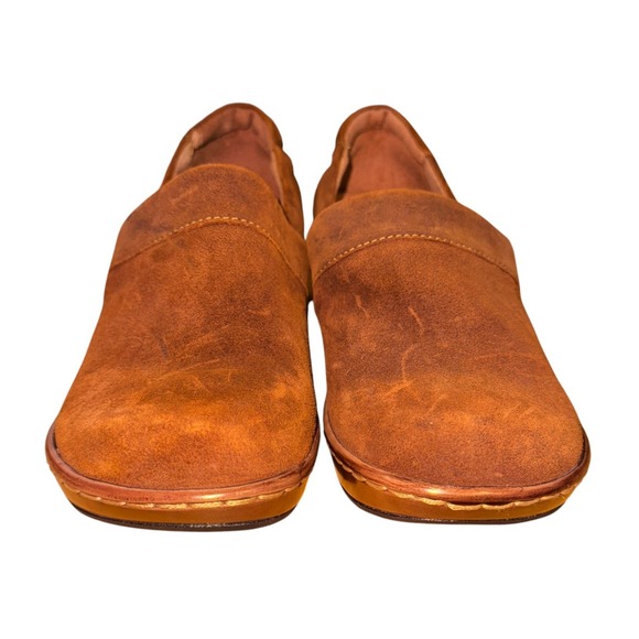 Born Bailie Clog Closed Brown Leather Suede WOMENS US 8 / EU 39‎ PRE-OWNED BROWN - Picture 7 of 16
